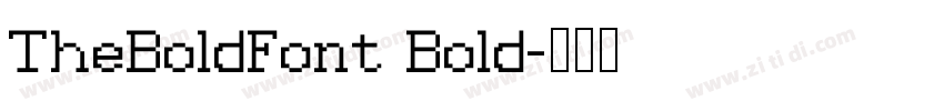 TheBoldFont Bold字体转换